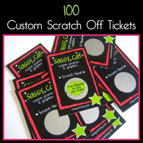 Personalized Scratch Off Tickets .